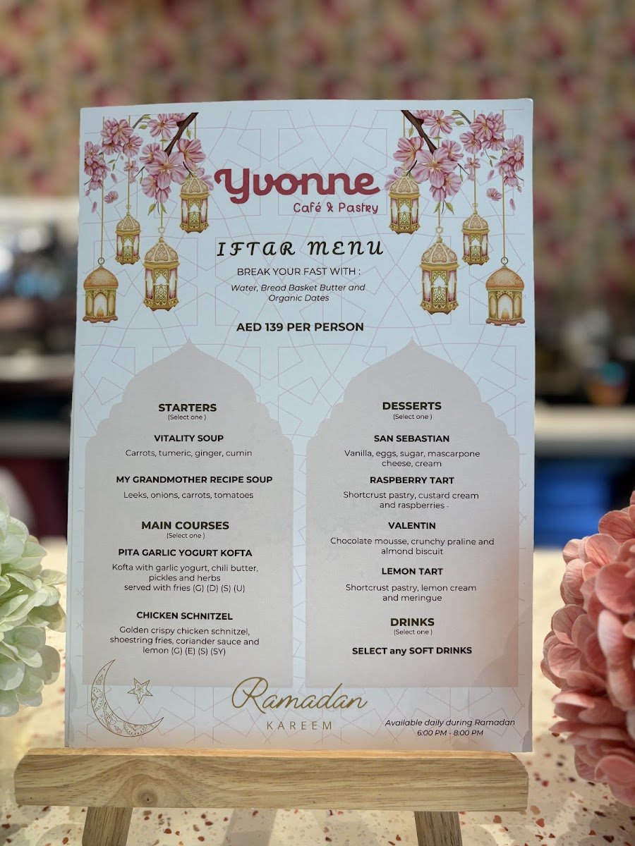 Yvonne Photo Menu 1