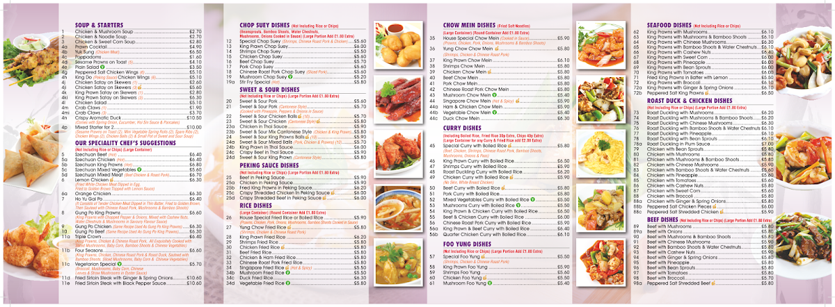 Ying Wah Photo Menu 1