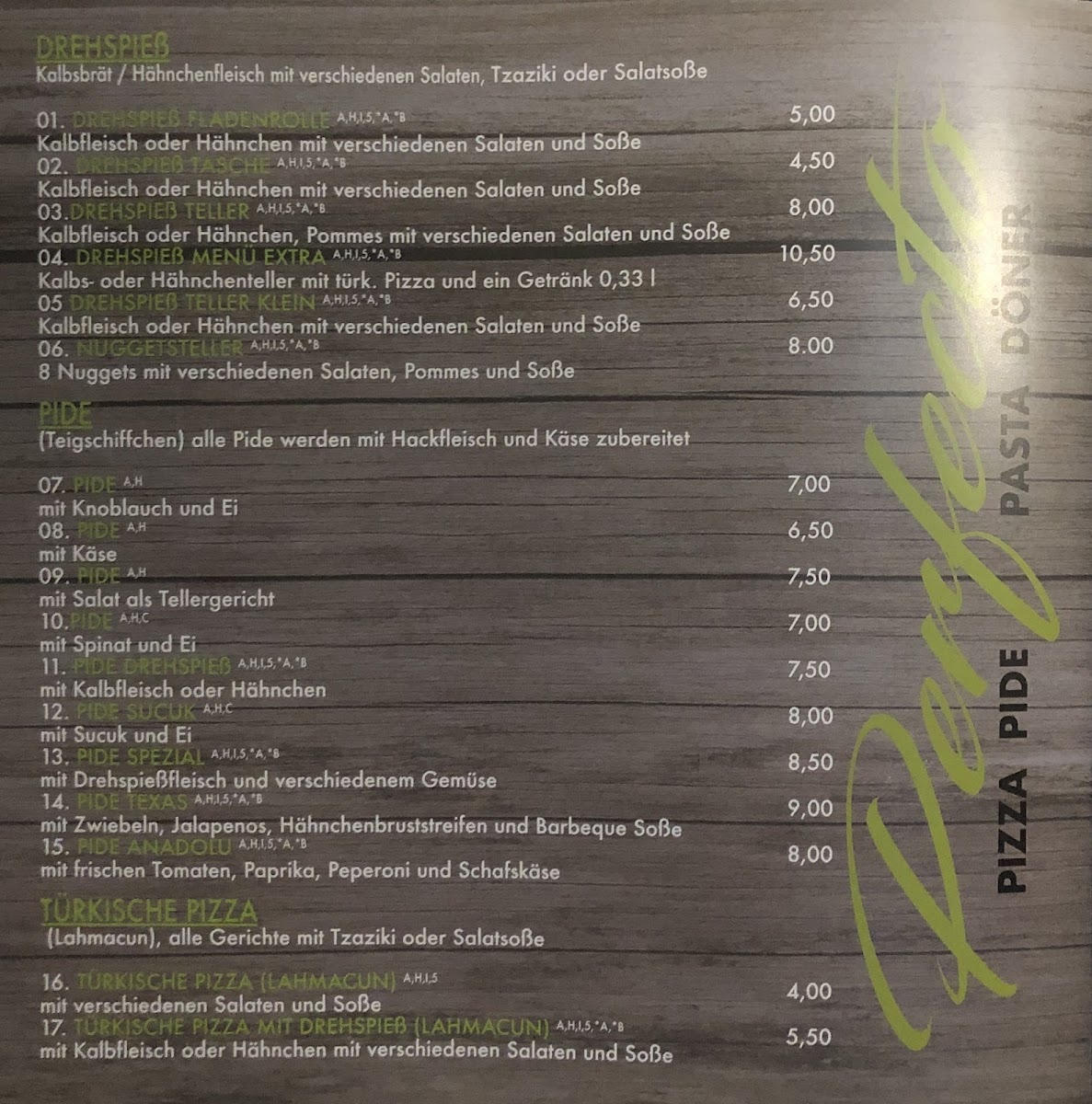 Perfecto Koblenz - Karthause Photo Menu 2