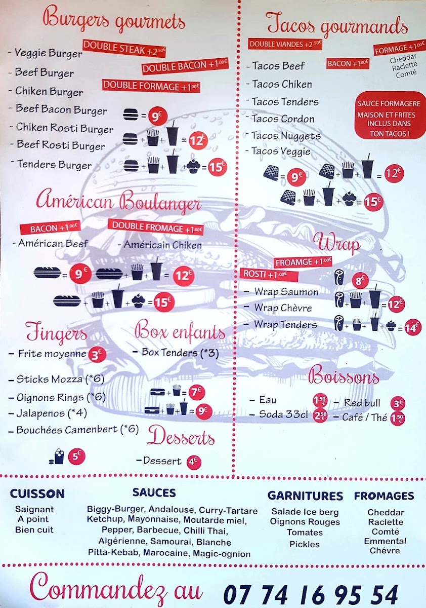 Picasso Burger & Tacos Maison Photo Menu 2