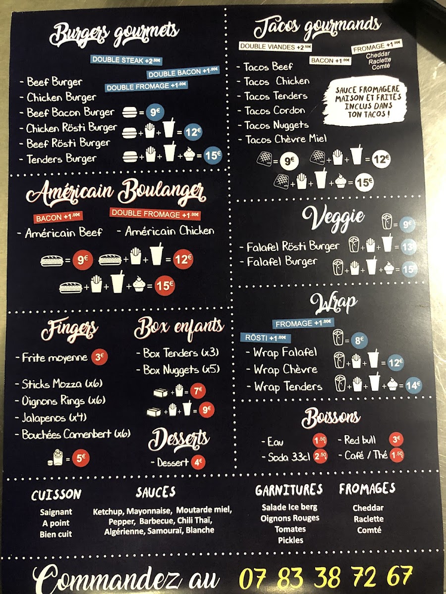 Picasso Burger & Tacos Maison Photo Menu 6