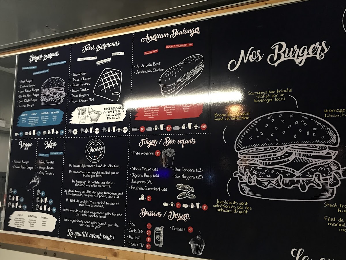 Picasso Burger & Tacos Maison Photo Menu 7