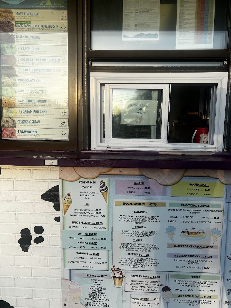 The Frozen Cow Photo Menu 2