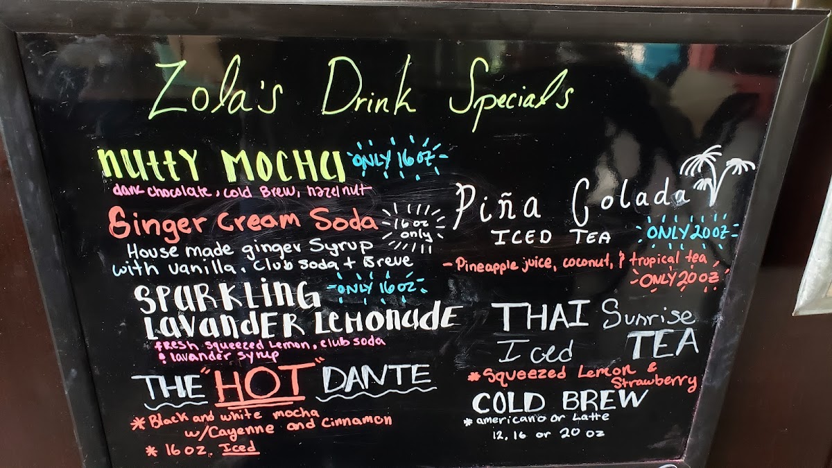 Zola's Cafe Photo Menu 10