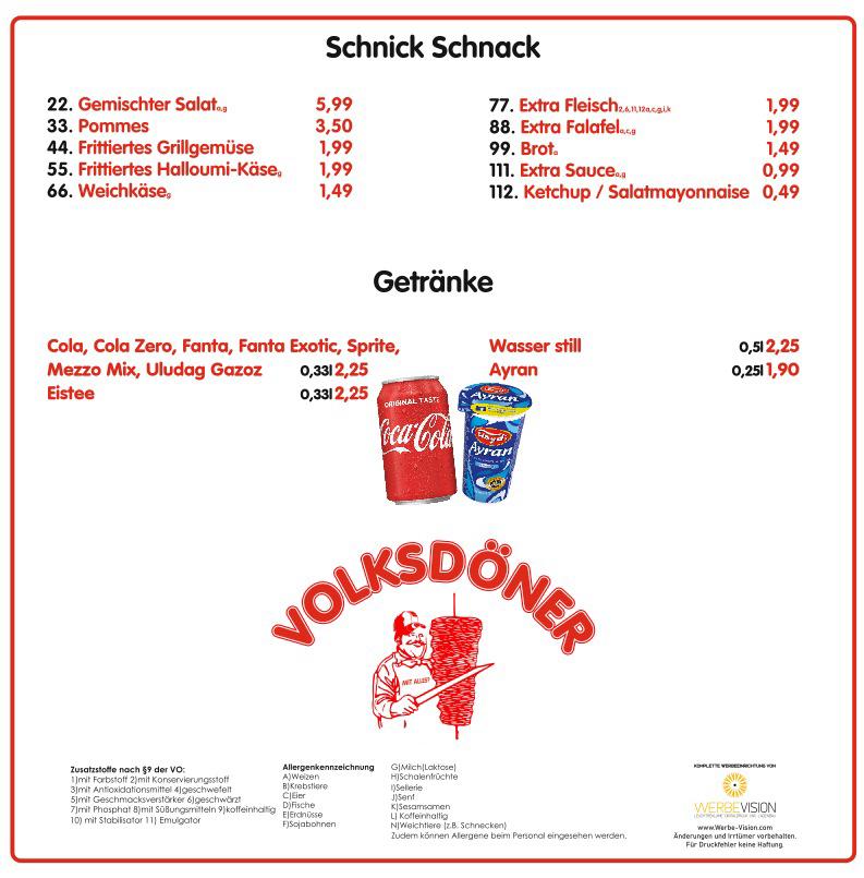 VolksDöner Koblenz Photo Menu 2