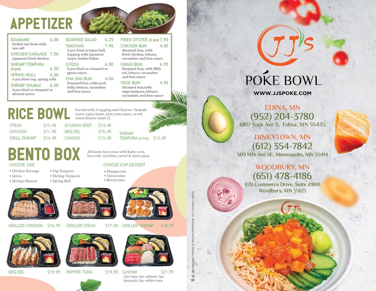 JJ'S POKE BOWL Photo Menu 1