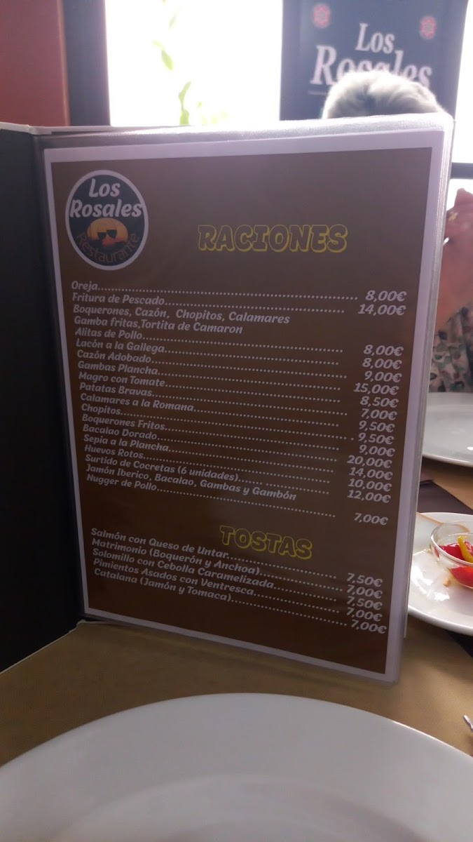 Restaurante los Rosales Photo Menu 1