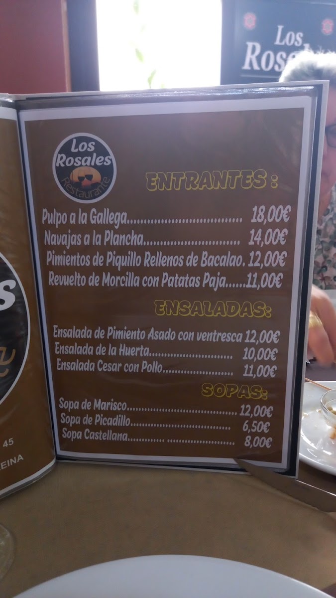 Restaurante los Rosales Photo Menu 2