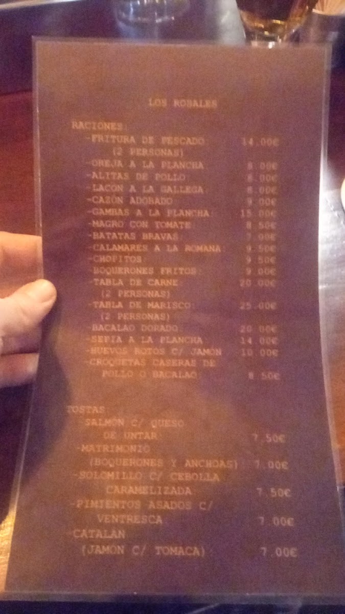 Restaurante los Rosales Photo Menu 7
