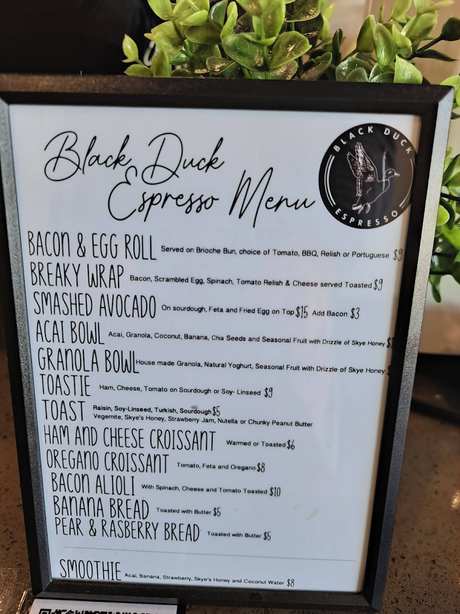 Black Duck Espresso Cafe Photo Menu 2