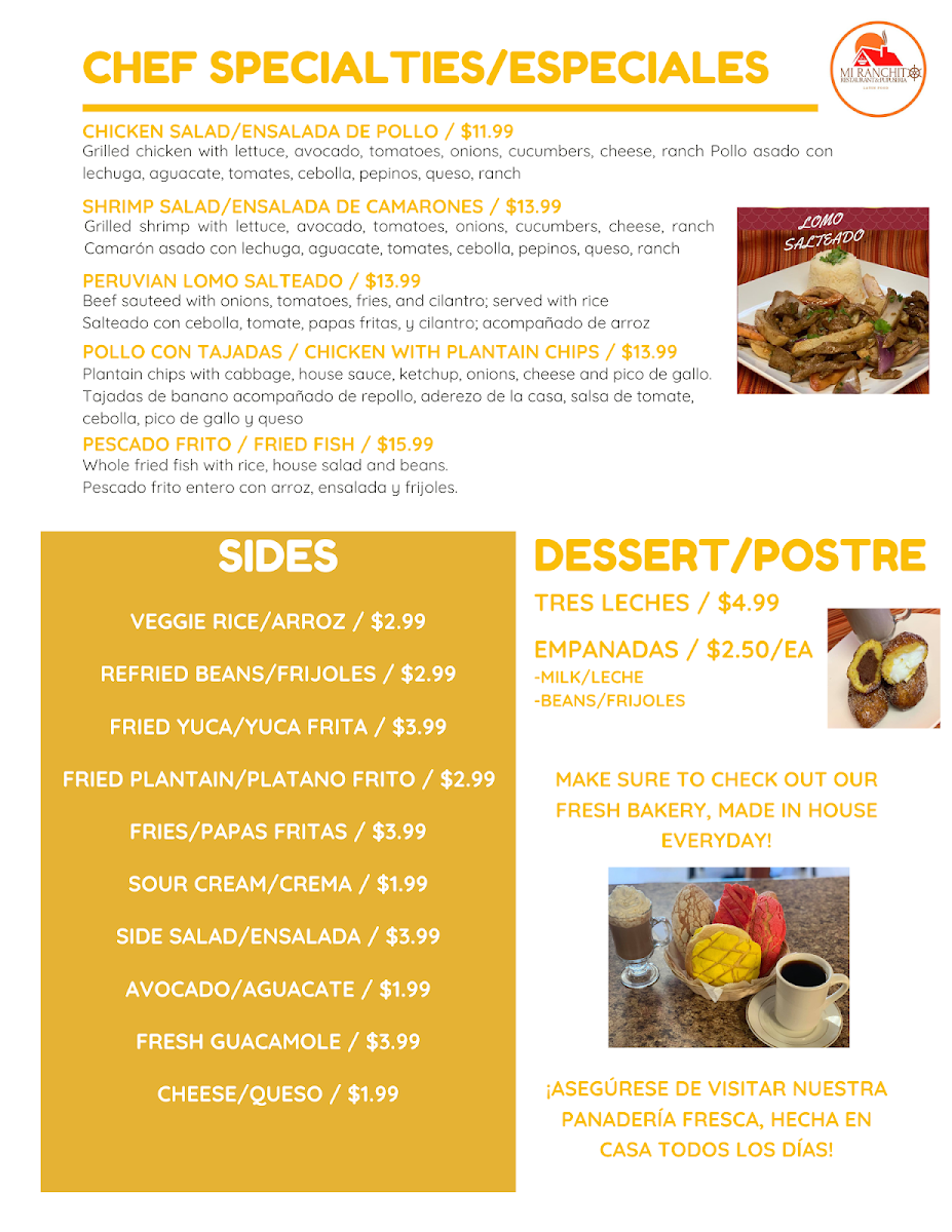 Mi Ranchito Restaurant & Pupuseria Photo Menu 7