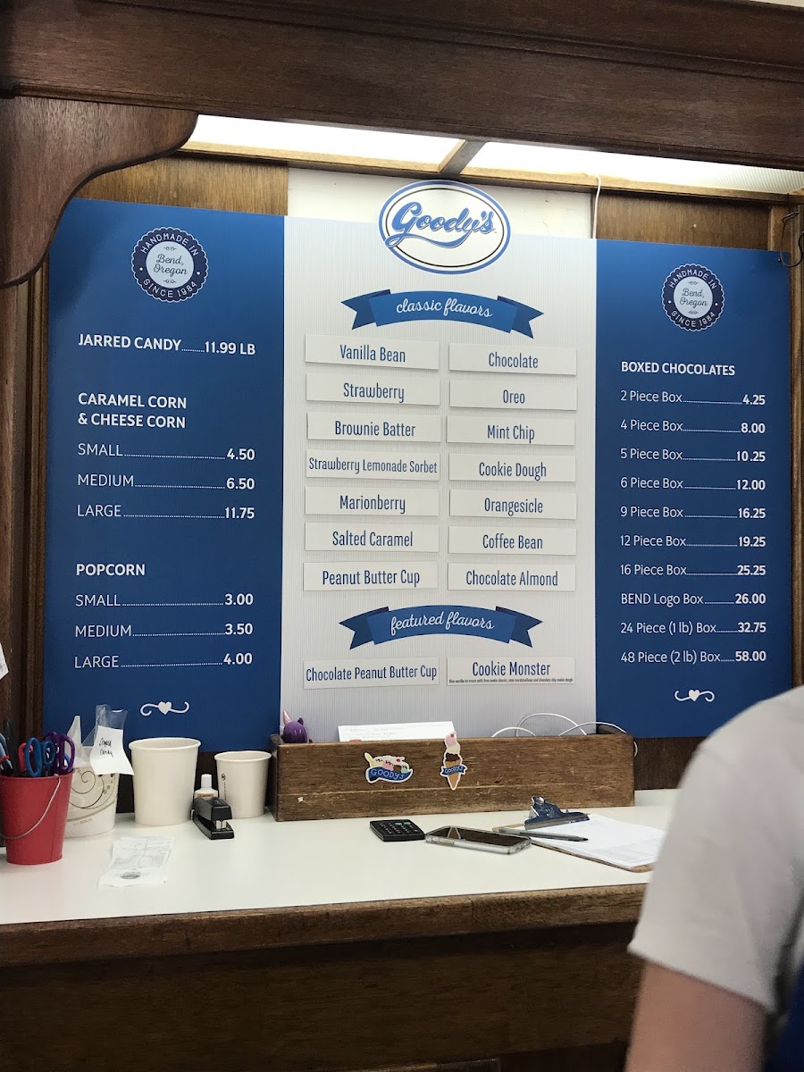 Goody's Bend — Handmade Chocolate, Popcorn, Ice Cream & Candy Photo Menu 1