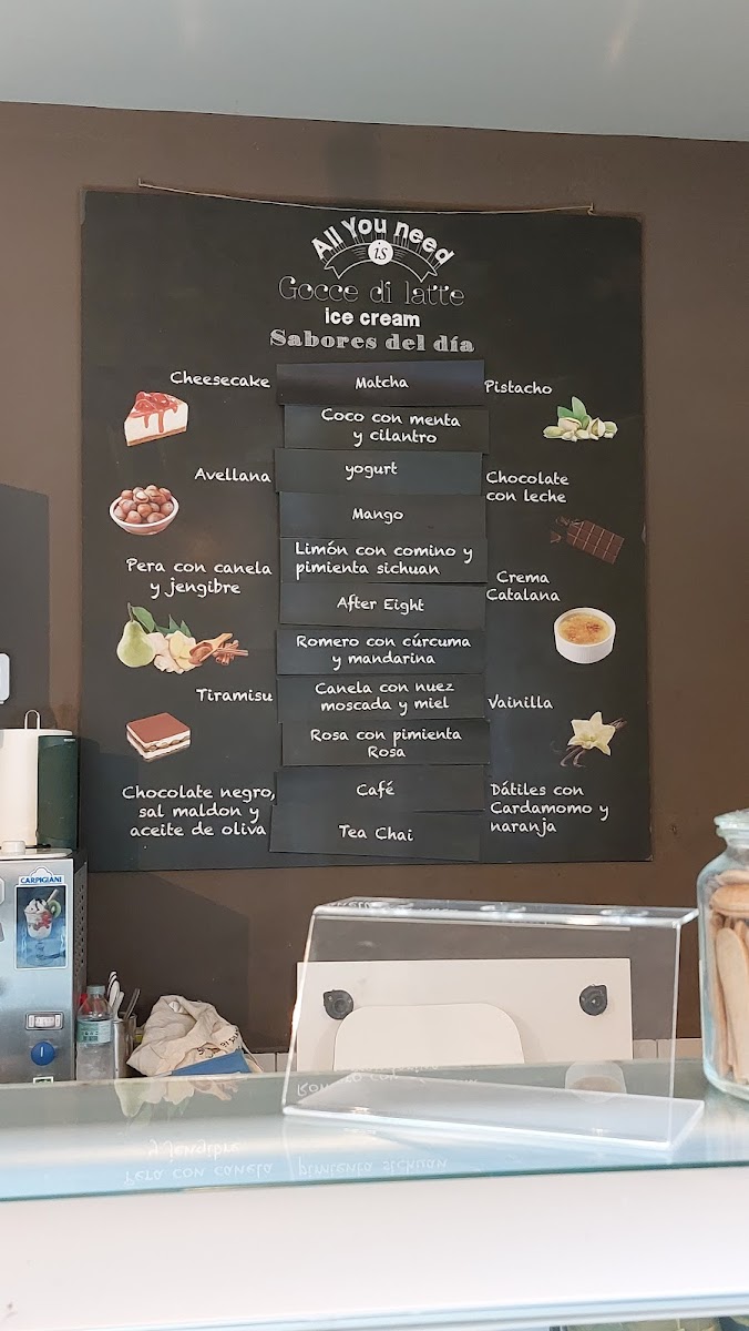 Gocce di latte Photo Menu 8