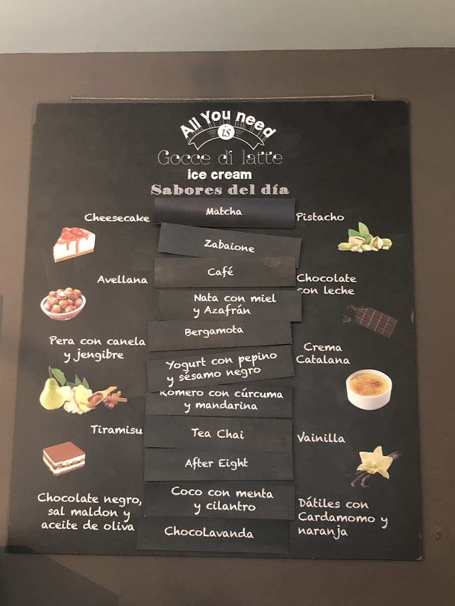 Gocce di latte Photo Menu 9
