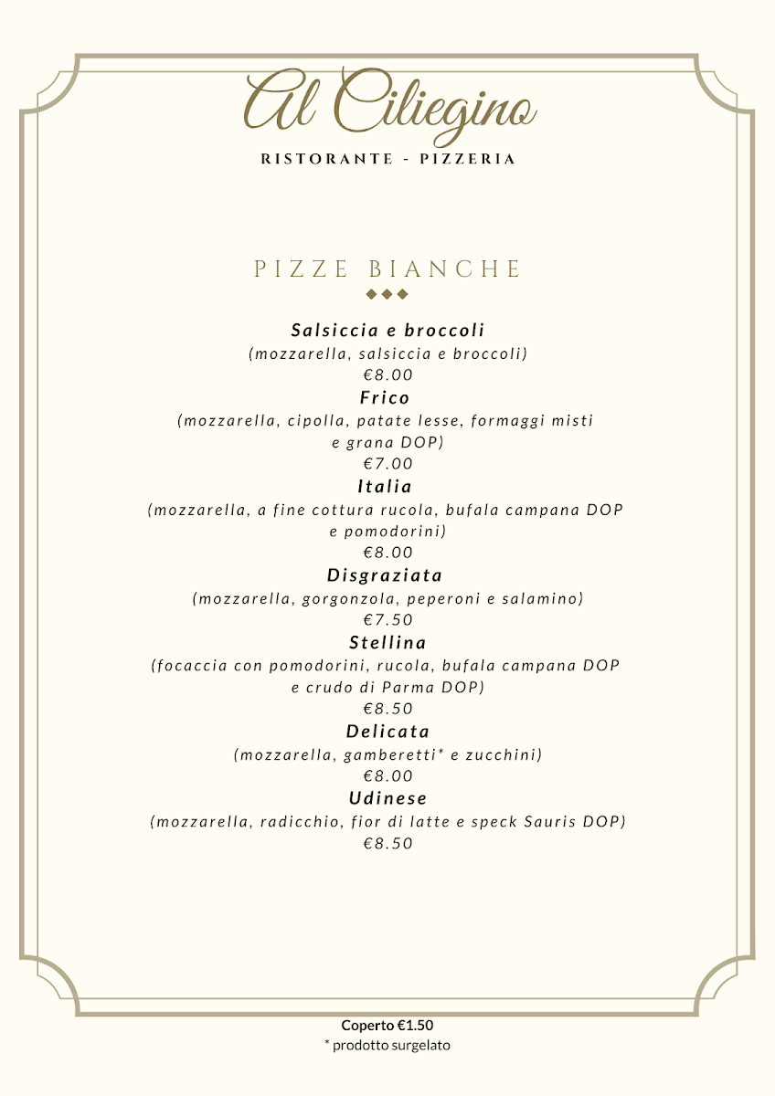 Al Ciliegino Ristorante Pizzeria Photo Menu 9