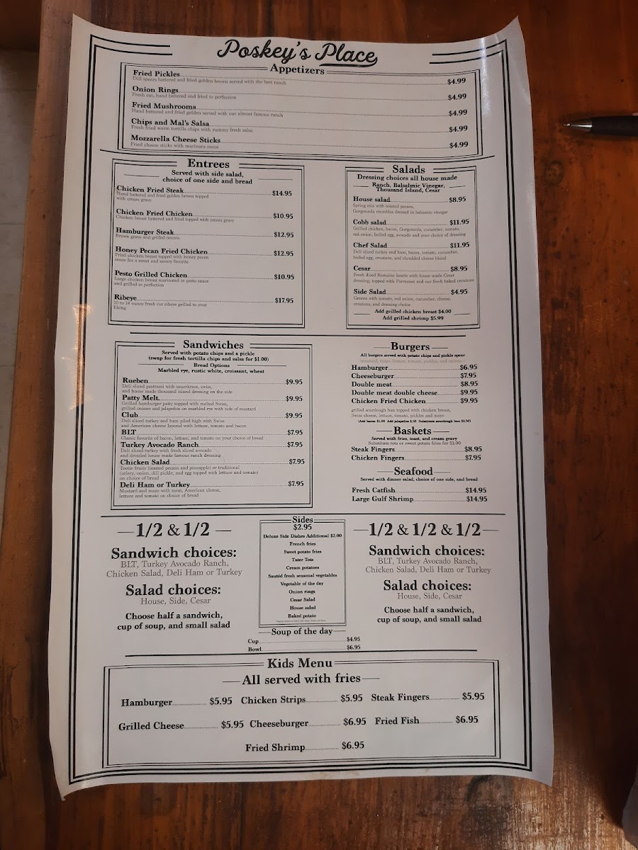 DeeLeon’s Fine Dining Photo Menu 1