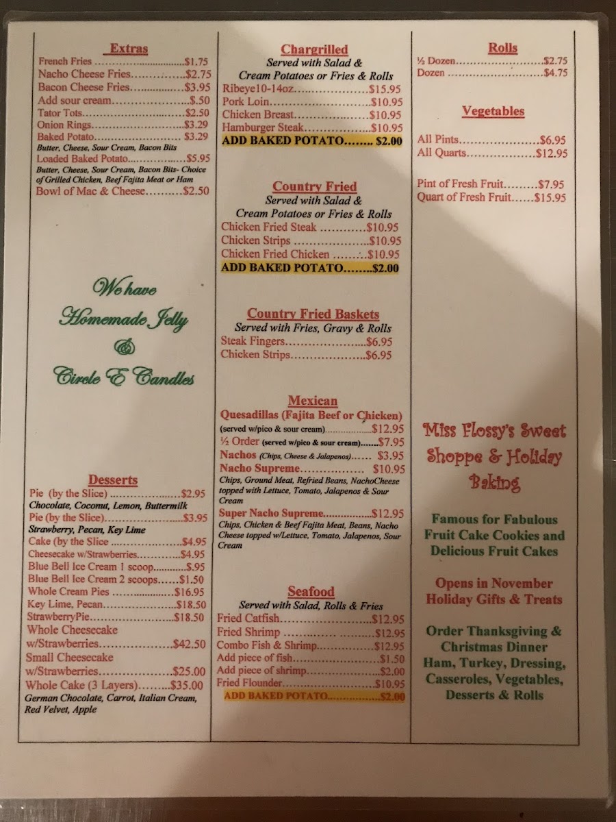 DeeLeon’s Fine Dining Photo Menu 9