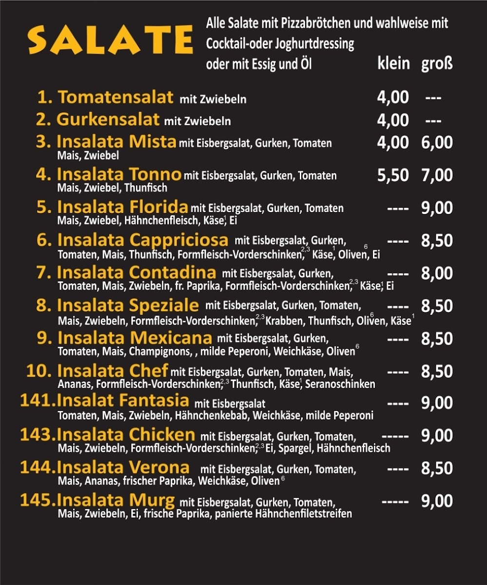 Imbiss* Pizzeria Mirage Photo Menu 4