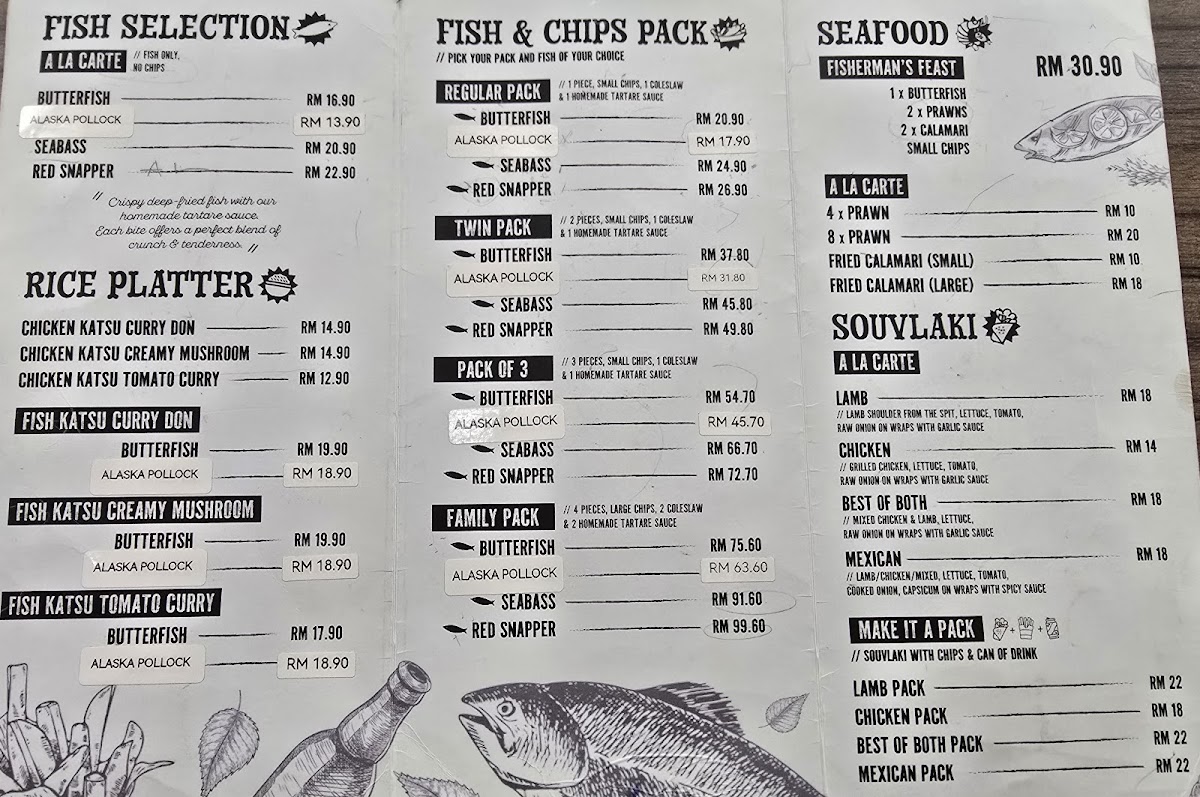 Kingfisher Fish & chips Photo Menu 1