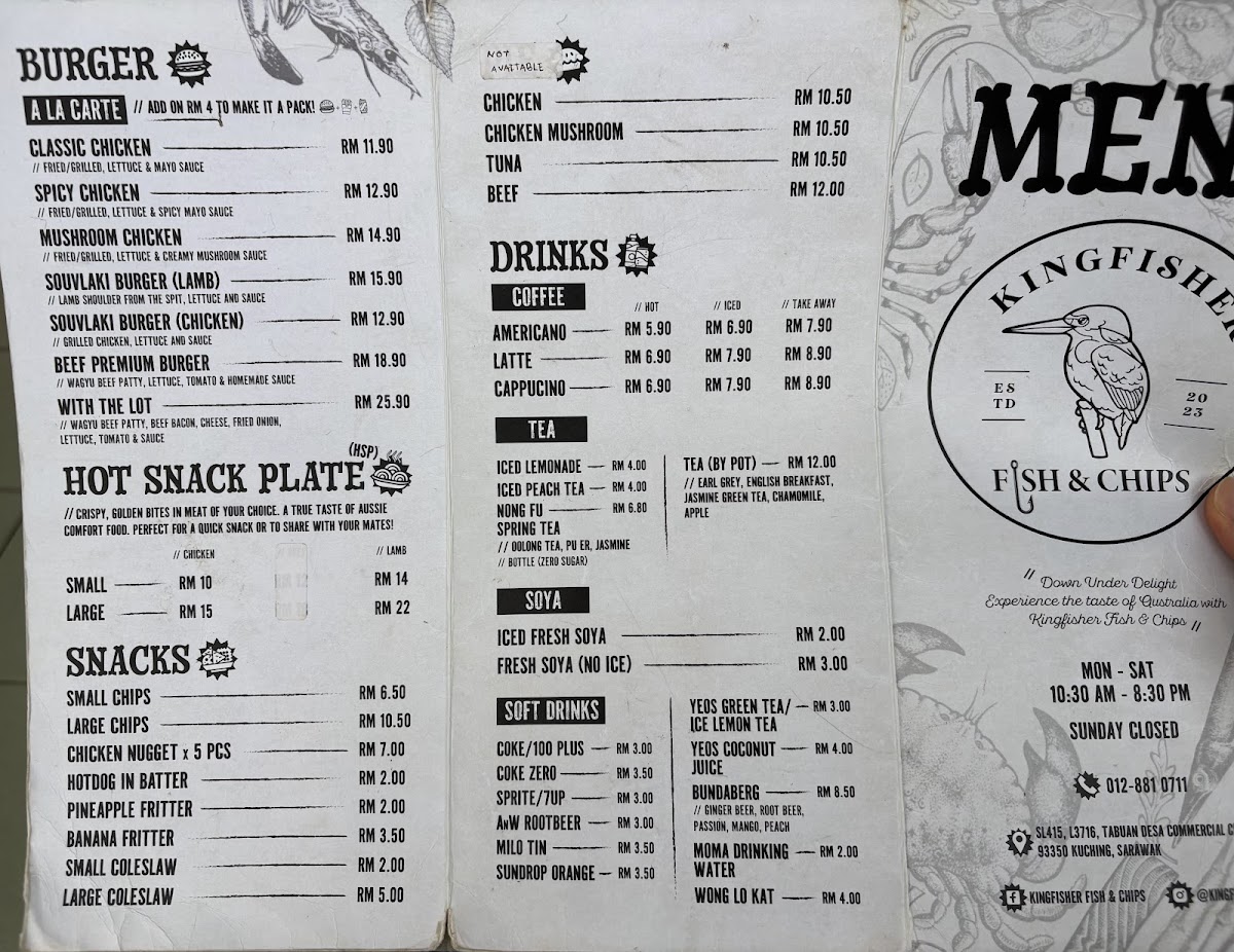 Kingfisher Fish & chips Photo Menu 9