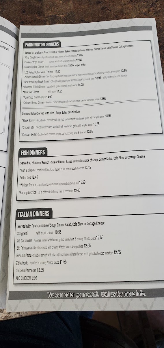Farmington Diner Photo Menu 5