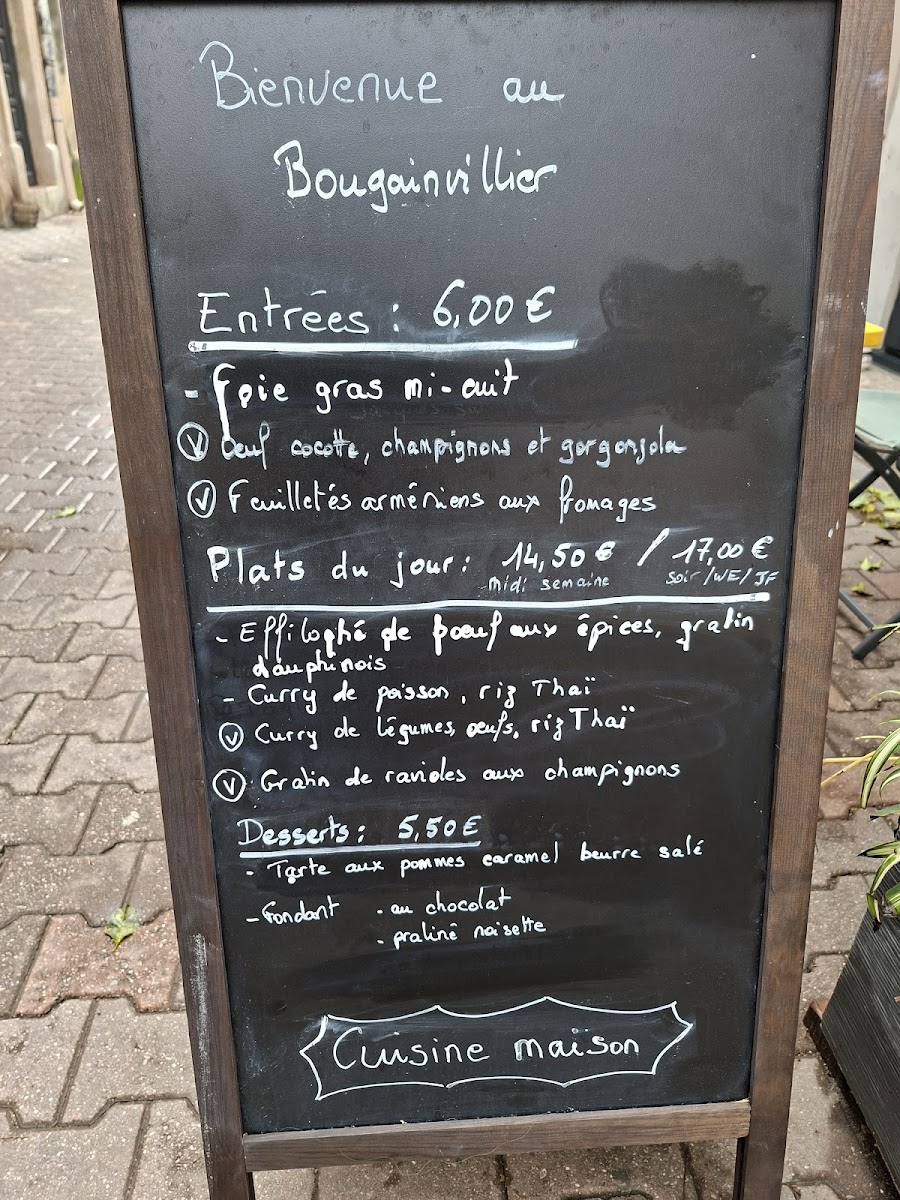 Restaurant au Bougainvillier Photo Menu 1
