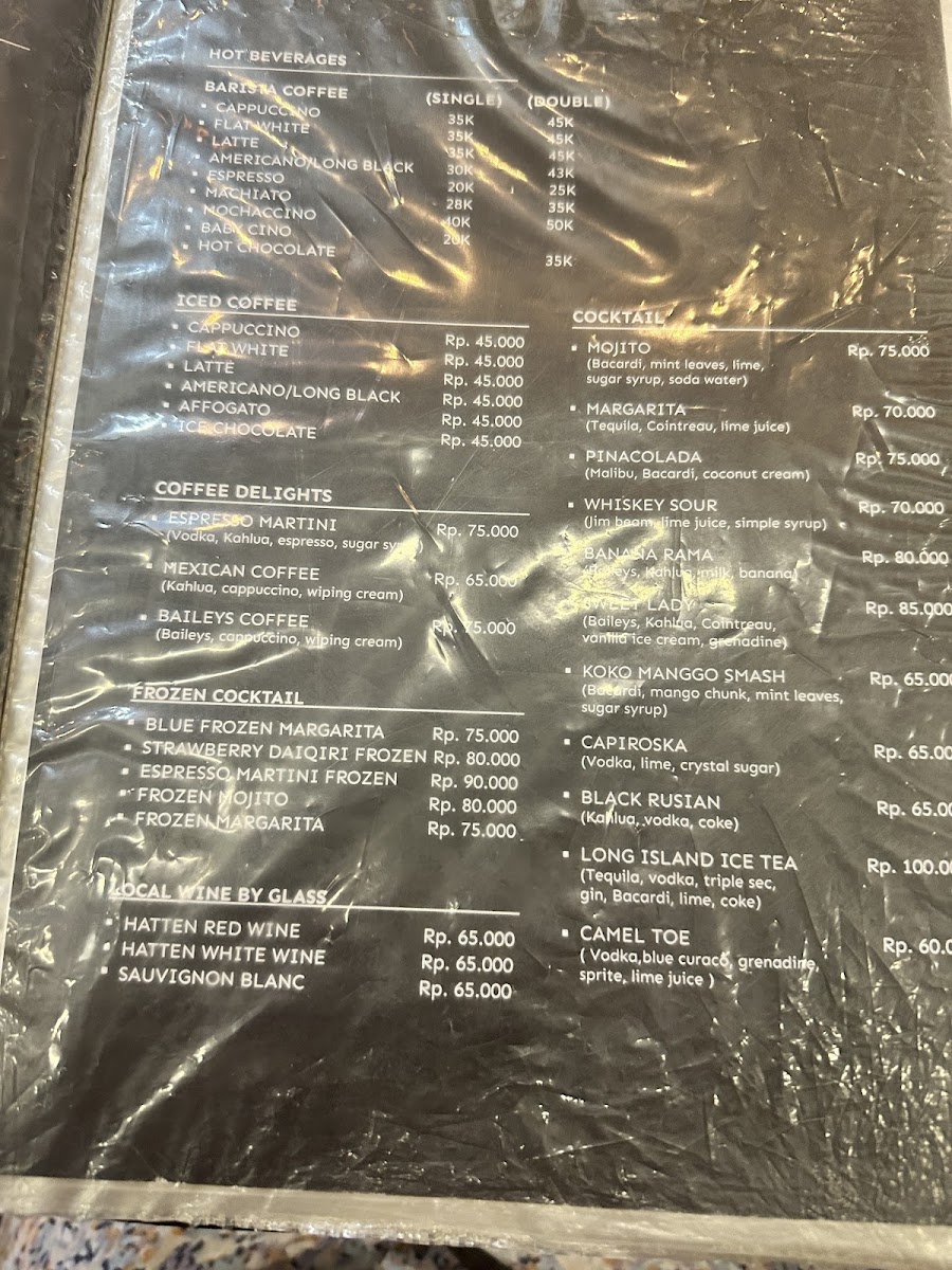 Koko Bar and Restaurant Photo Menu 9