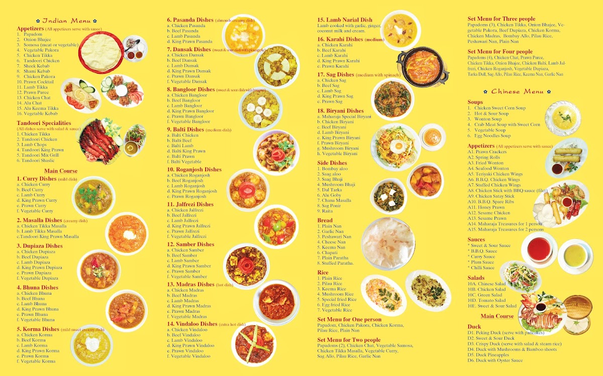 Maharaja Photo Menu 2