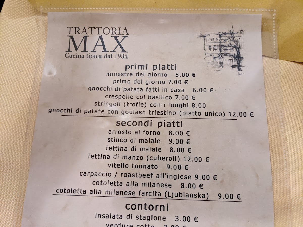Trattoria Max Trieste Photo Menu 4