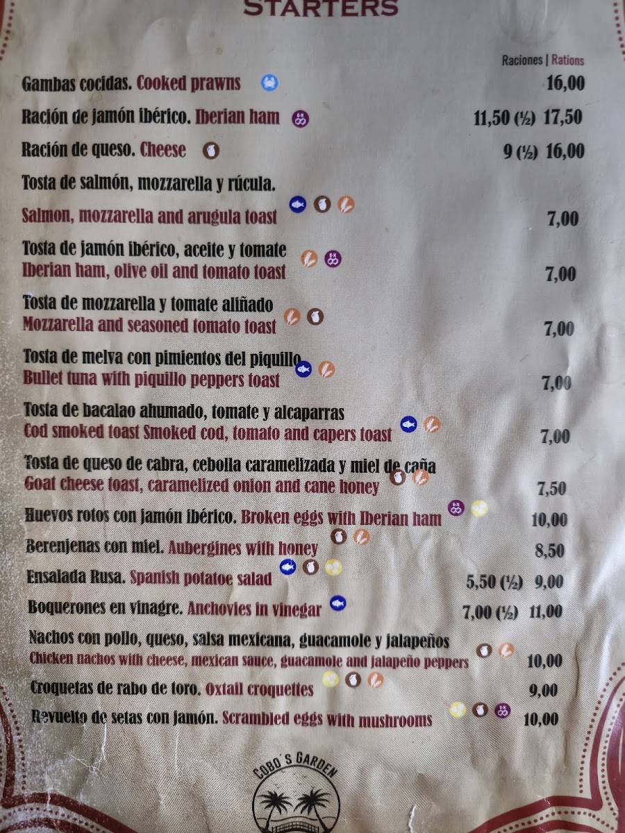 La Mar de Cobo Photo Menu 9