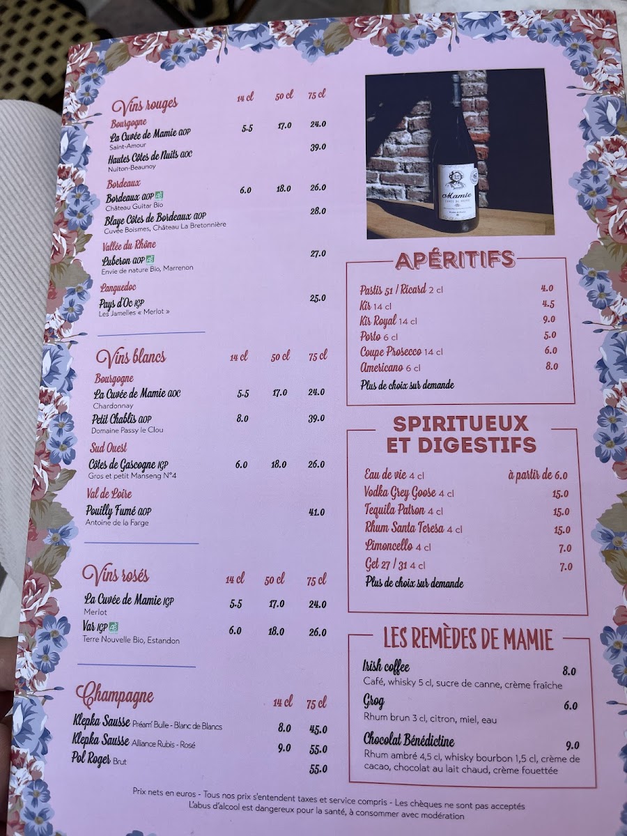 Mamie Photo Menu 3