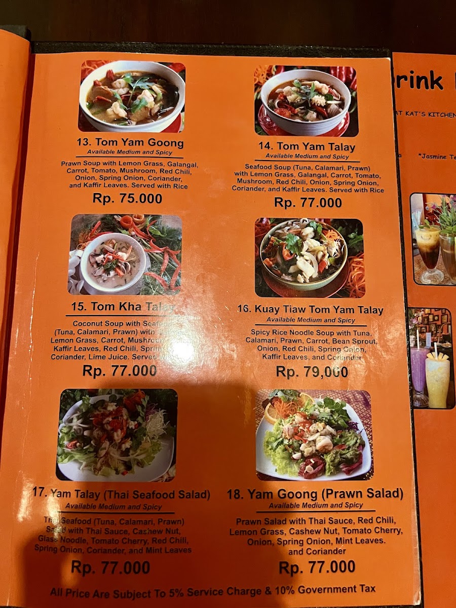 Kat's Kitchen Photo Menu 7