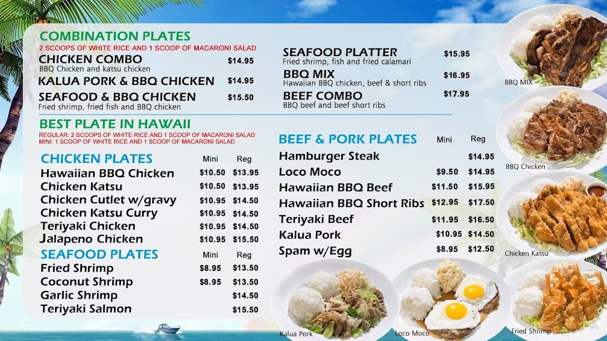 Luau Hawaiian BBQ and Poke Photo Menu 1