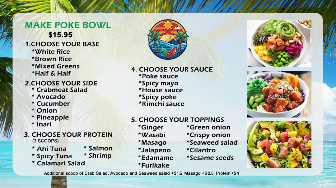 Luau Hawaiian BBQ and Poke Photo Menu 5