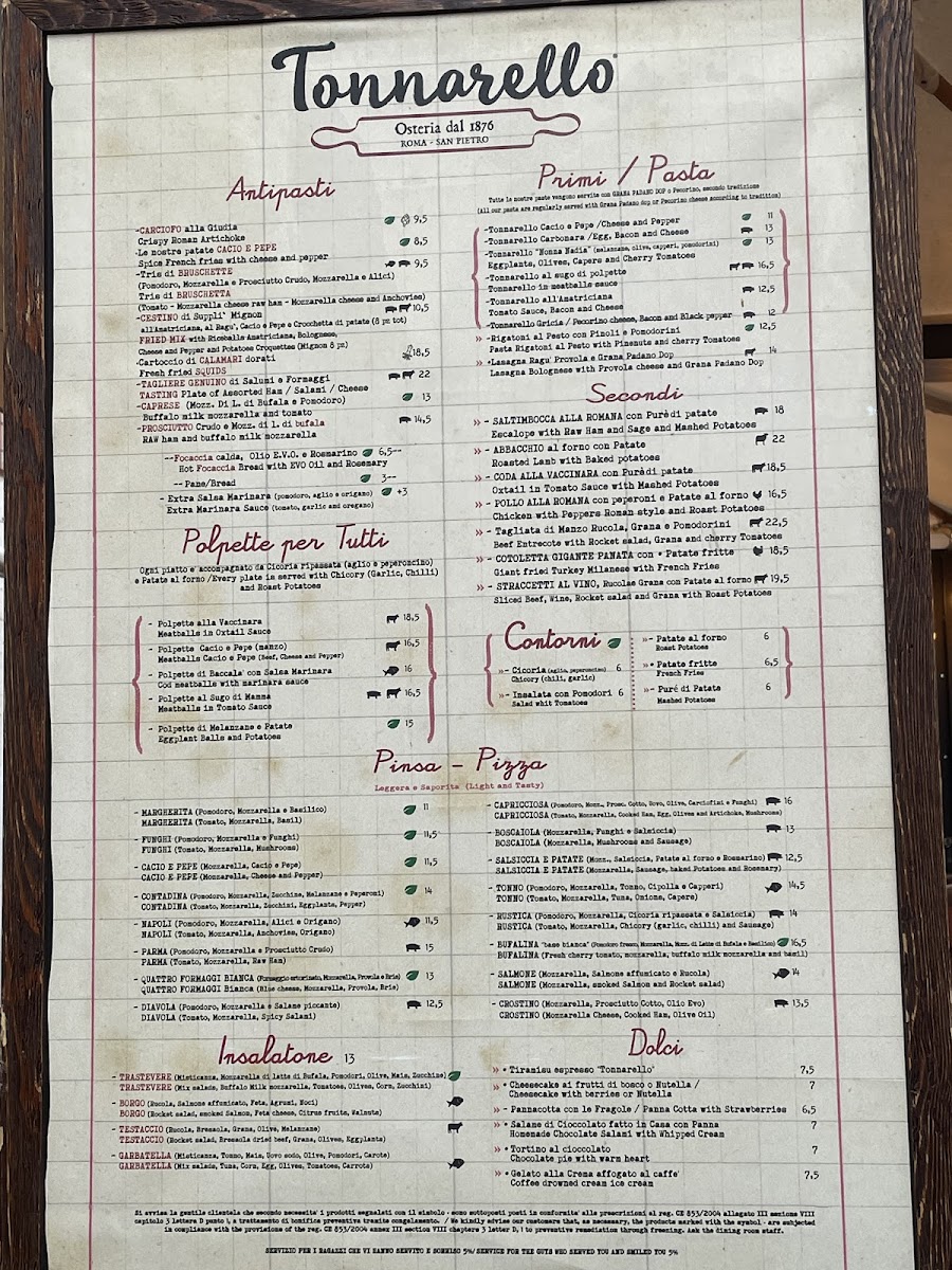 Tonnarello San Pietro Photo Menu 1