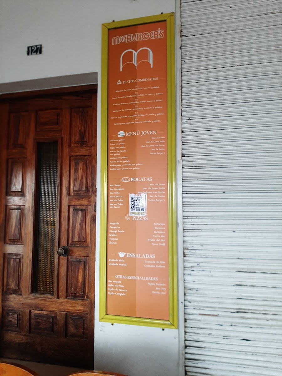 Hamburguesería MacBurger Photo Menu 1