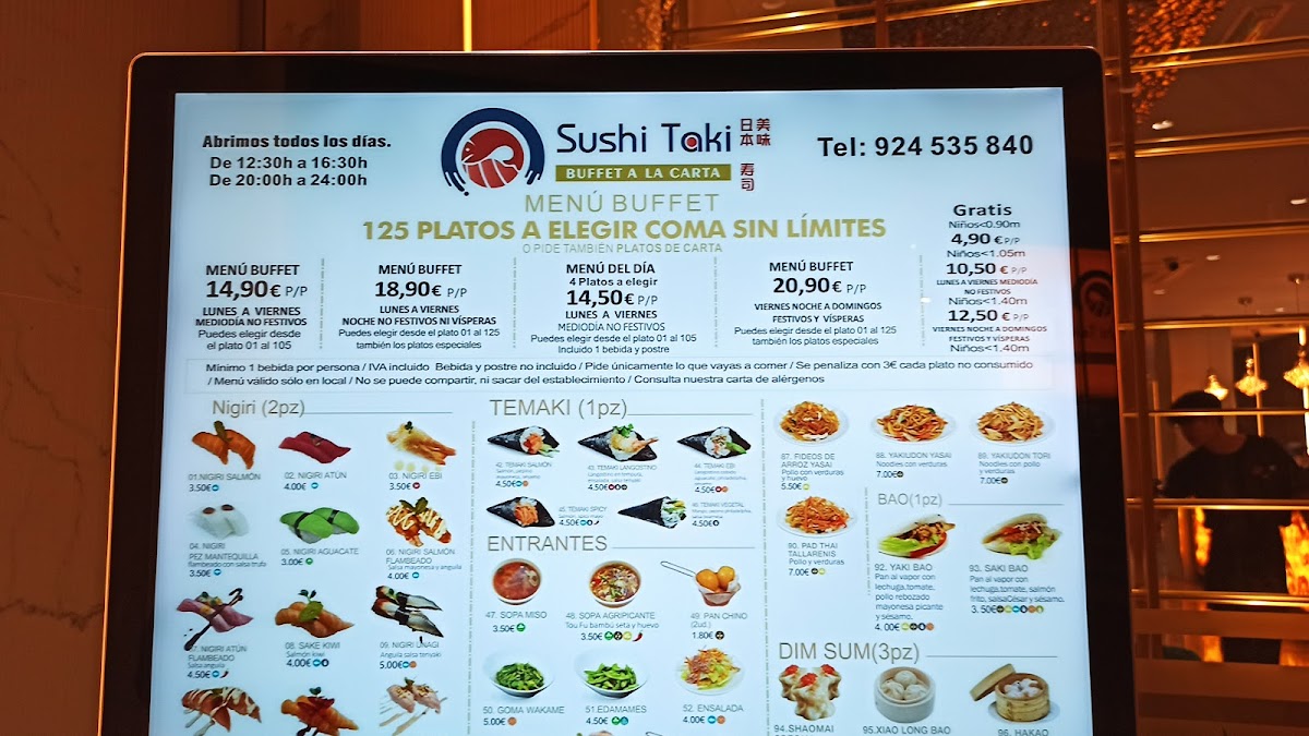 Sushi Taki Photo Menu 2