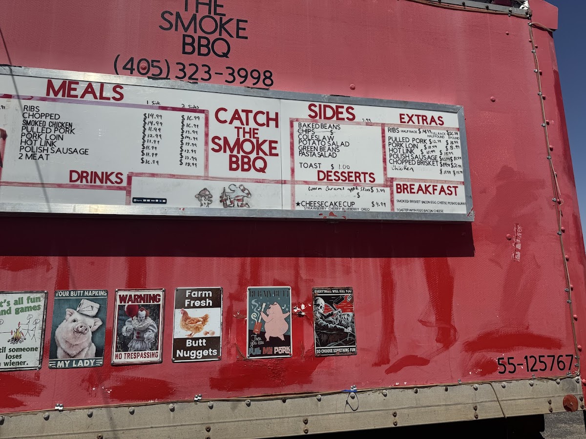 Catch the Smoke BBQ Photo Menu 1