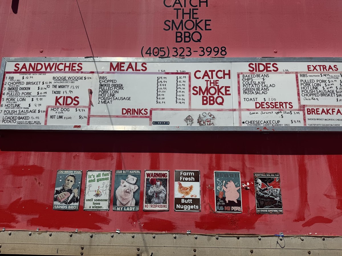 Catch the Smoke BBQ Photo Menu 2