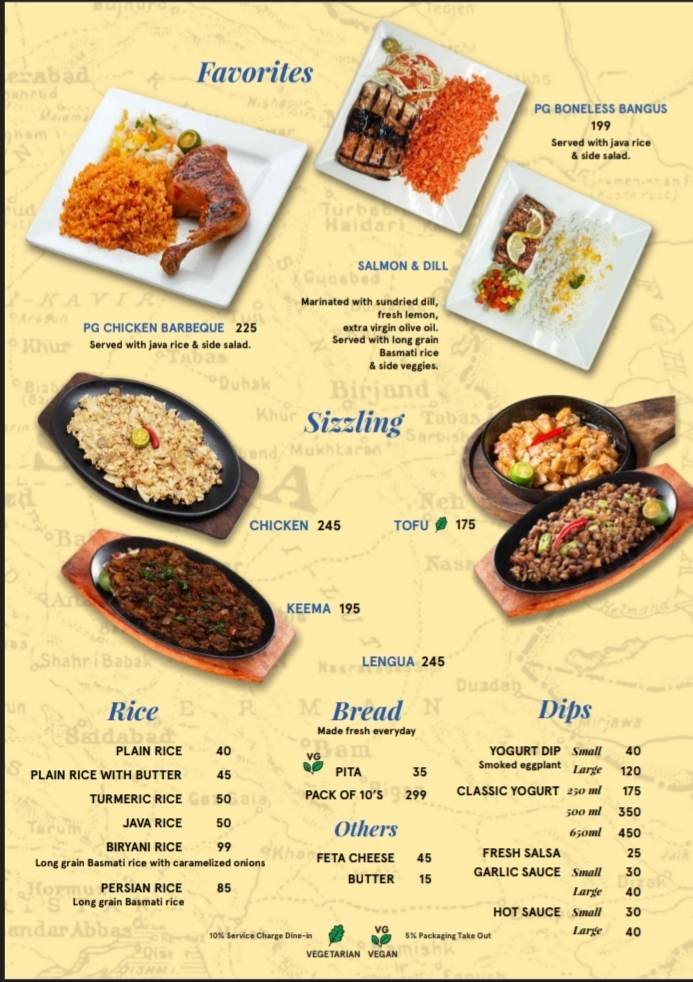 Persia Grill - Valero (Centrum II) Photo Menu 1