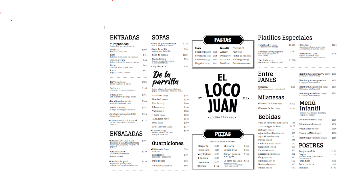 El Loco Juan Photo Menu 2