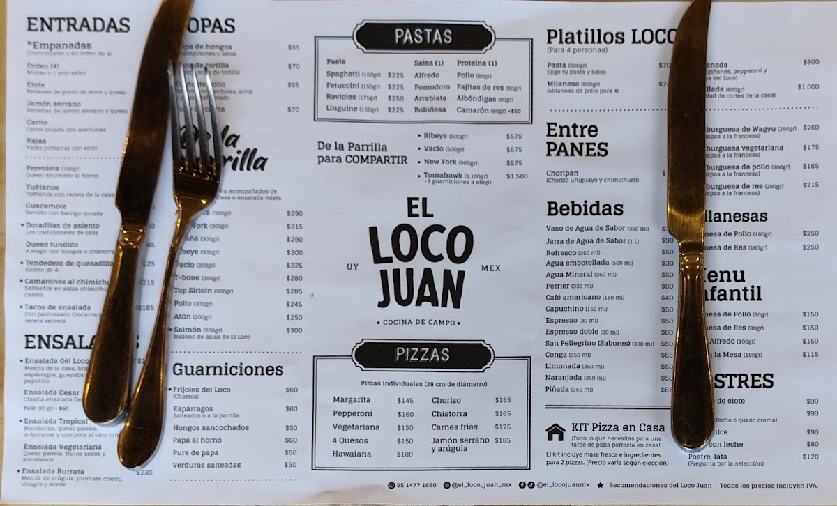 El Loco Juan Photo Menu 3