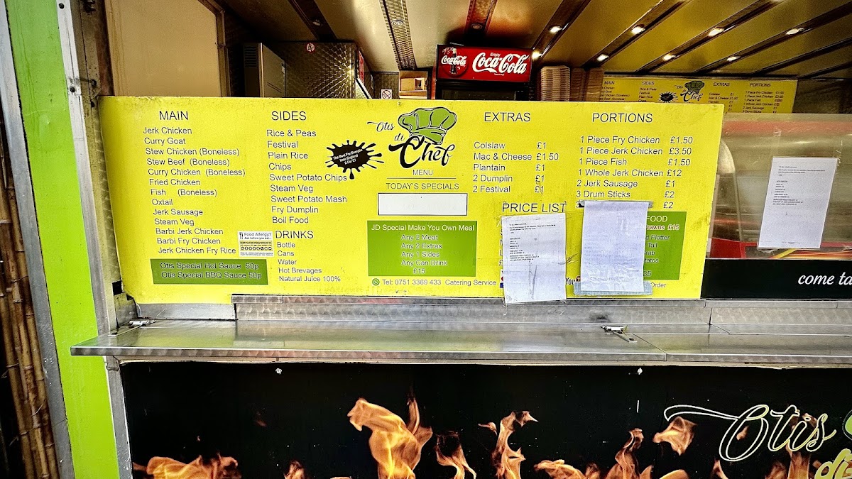 Otis Di-Chef Food Trailer Photo Menu 2