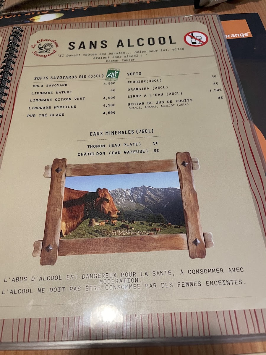 Le Chaudron Savoyard Photo Menu 7