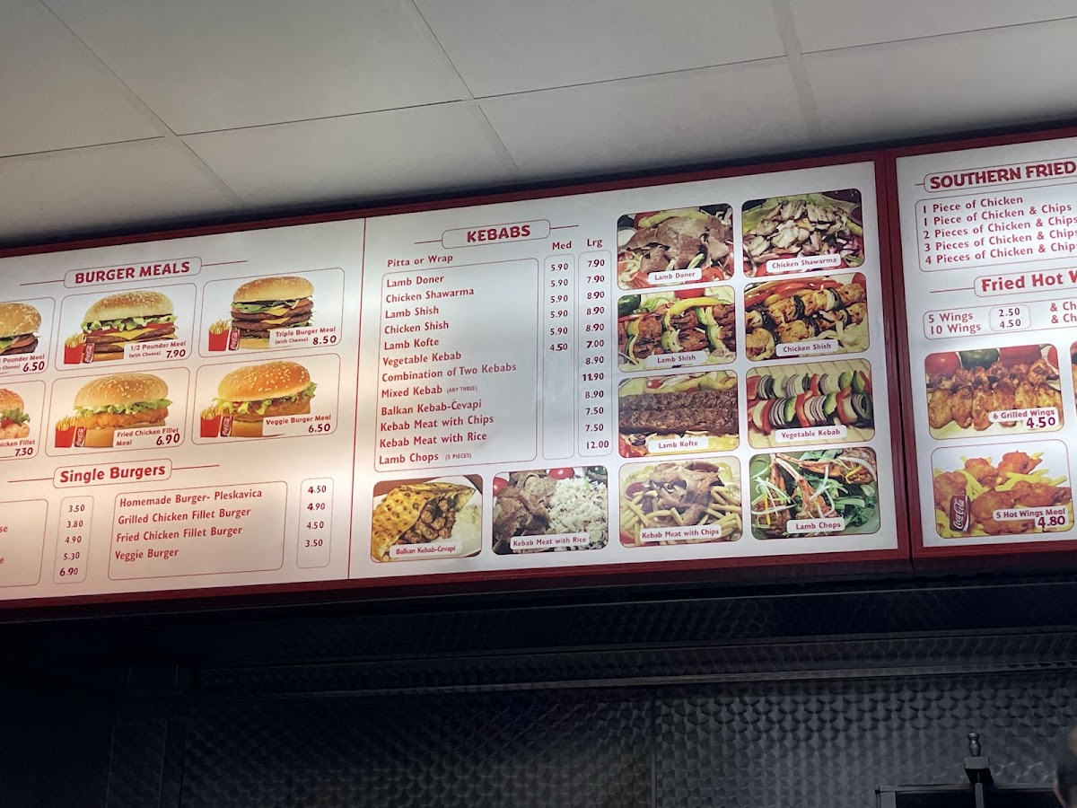 Kebabs & Southern Fried Chicken Photo Menu 1