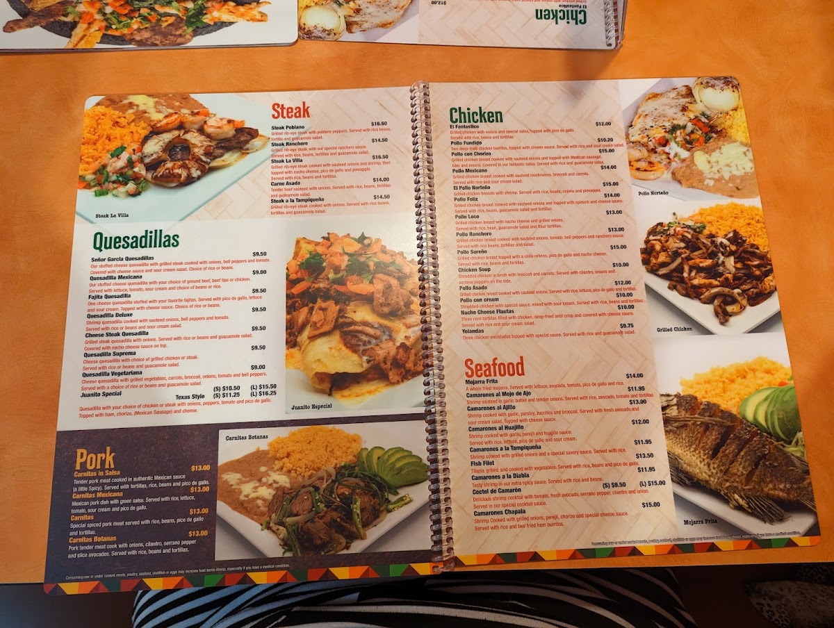 Senor Garcia Mexican Restaurant Photo Menu 5