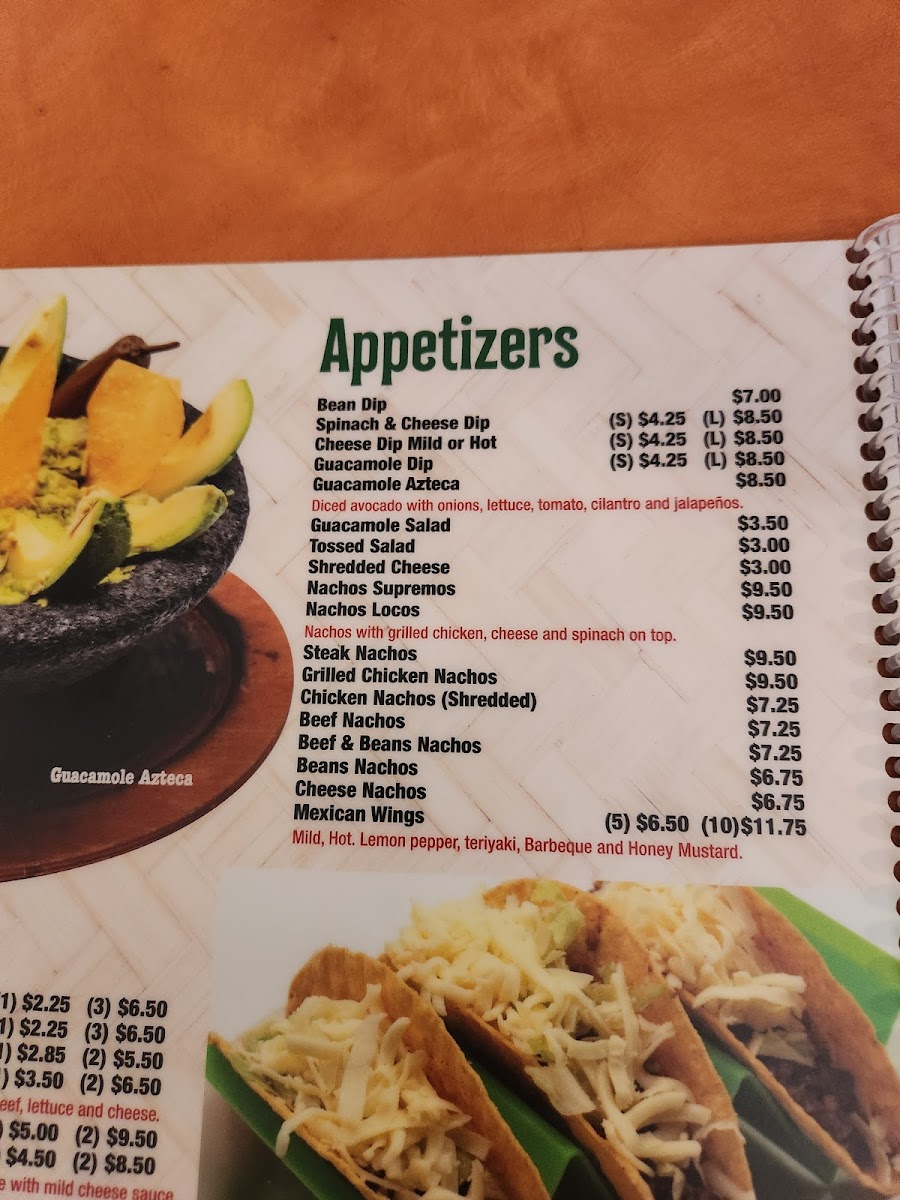 Senor Garcia Mexican Restaurant Photo Menu 6