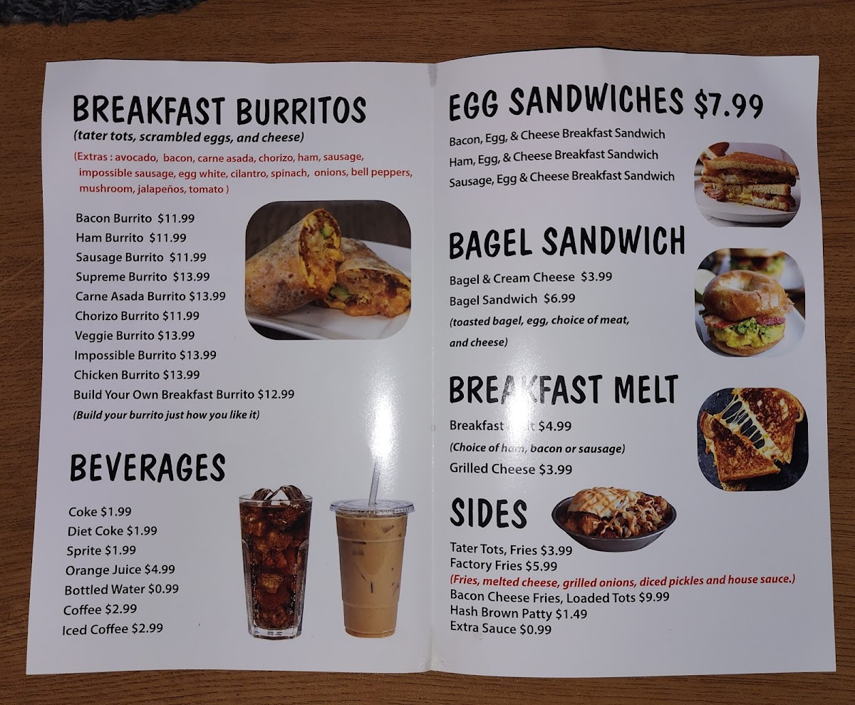 The Breakfast Burrito Factory Photo Menu 8