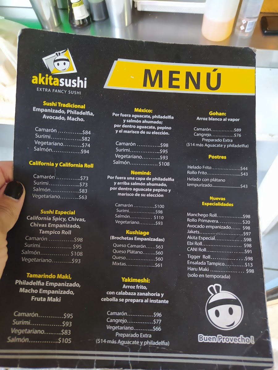 Akita Sushi Photo Menu 1