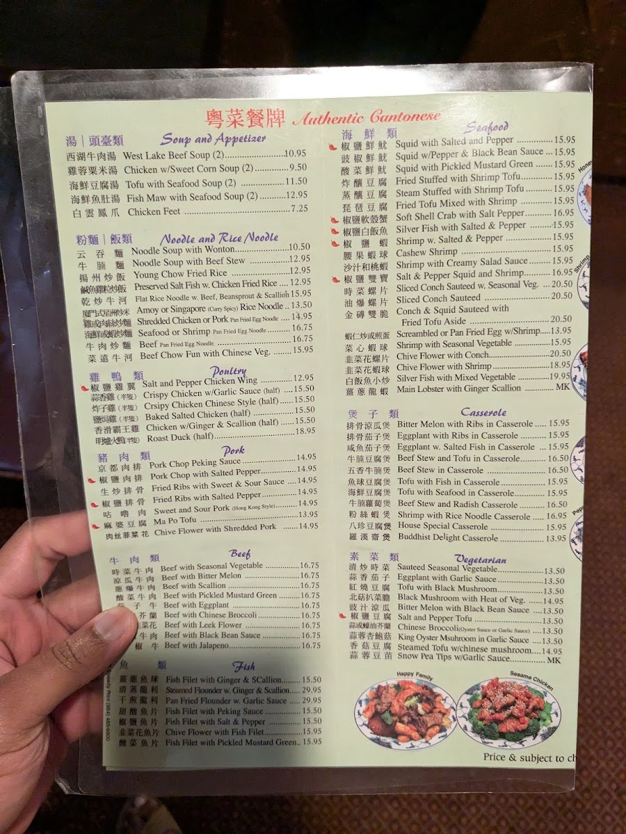 Silver Palace Restaurant Photo Menu 6